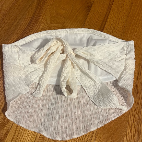 white strapless top - Picture 2 of 2